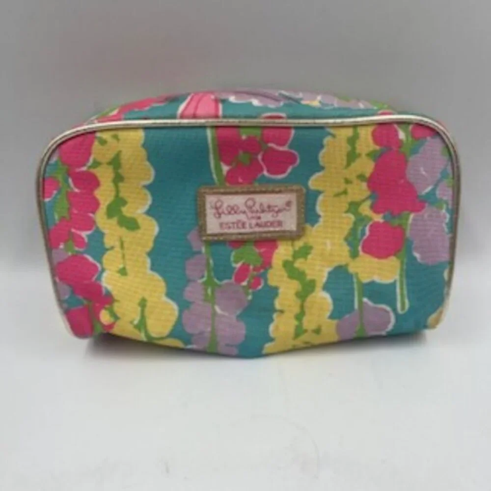 Lilly Pulitzer For Estee Lauder Makeup‎ Bag Travel Floral Zip Top